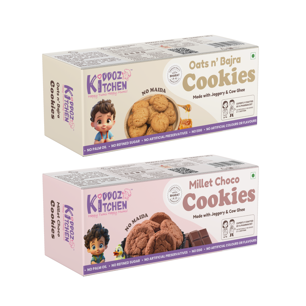 Oats n’ Bajra & Millet Choco Cookies Combo Pack – 200g (2x100g)