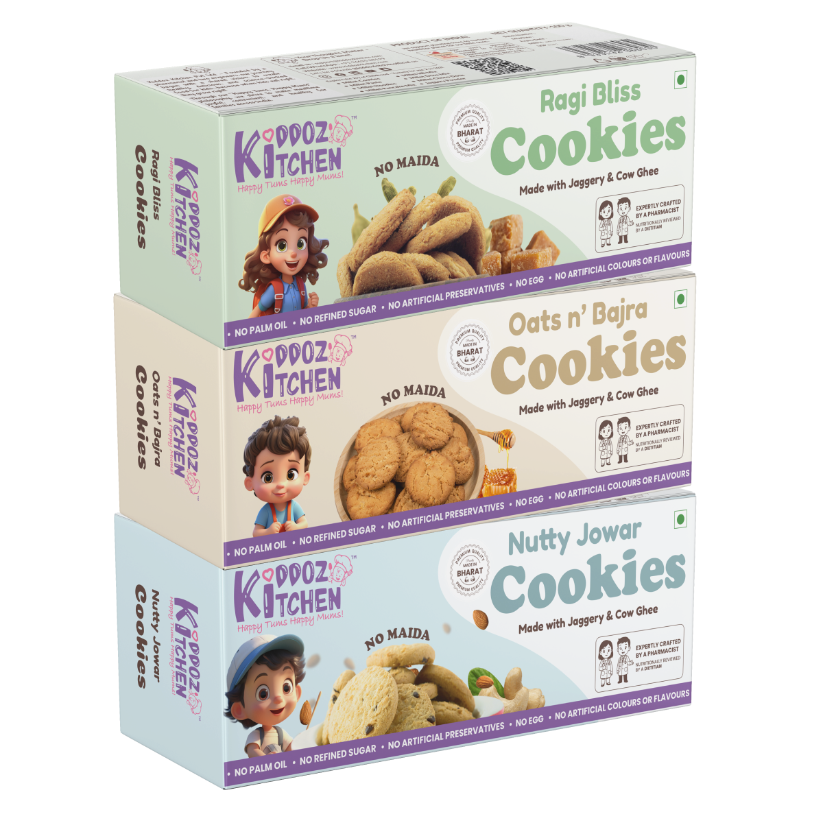 Ragi Bliss, Oats n’ Bajra & Nutty Jowar – 300g (3x100g)