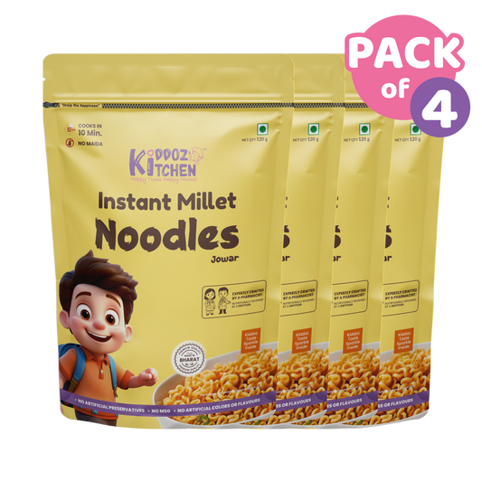 Instant Healthy Millet Noodles | Jowar Pack of 4 - 480g (4x120g)