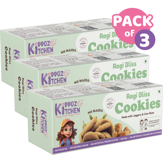 Ragi Bliss Millet Healthy Cookies Pack of 3- 300g (3x100g)
