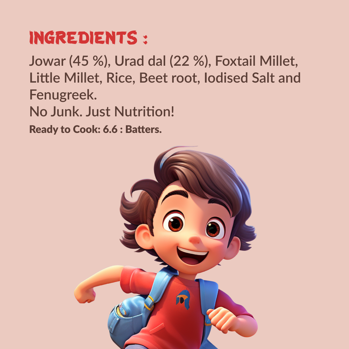 Multi Millet Dosa Mix – Beetroot (300g)