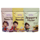 Millet Dosa Mix, Instant Millet Noodles & Jaggery Powder Combo-720g (300g + 120g + 300g)