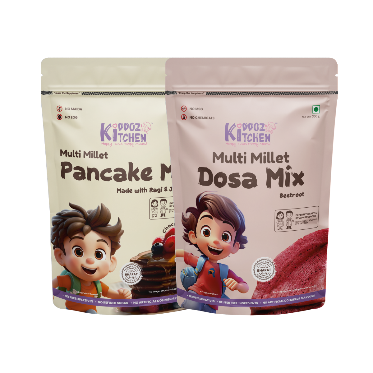 Millet Pancake Mix & Millet Dosa Mix Combo-600g (300g + 300g)