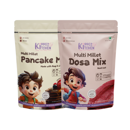 Millet Pancake Mix & Millet Dosa Mix Combo-600g (300g + 300g)