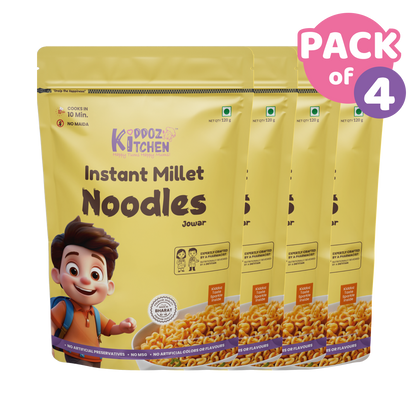 Instant Healthy Millet Noodles | Jowar  Pack of 4 - 480g (4x120g)