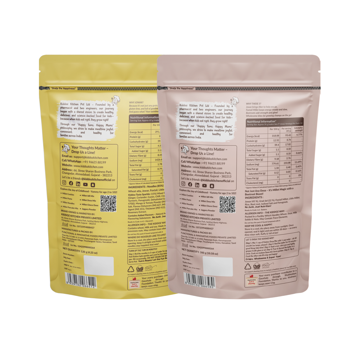 Instant Millet Noodles & Millet Dosa Mix Combo-420g (120g + 300g)