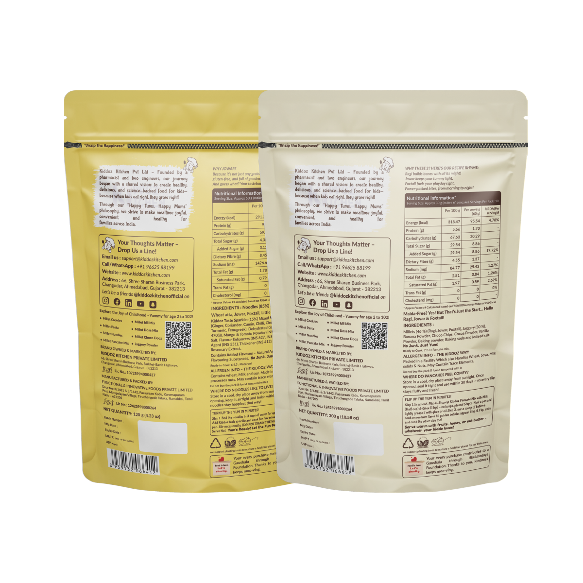 Instant Millet Noodles & Millet Pancake Mix  – 420g (120g + 300g)