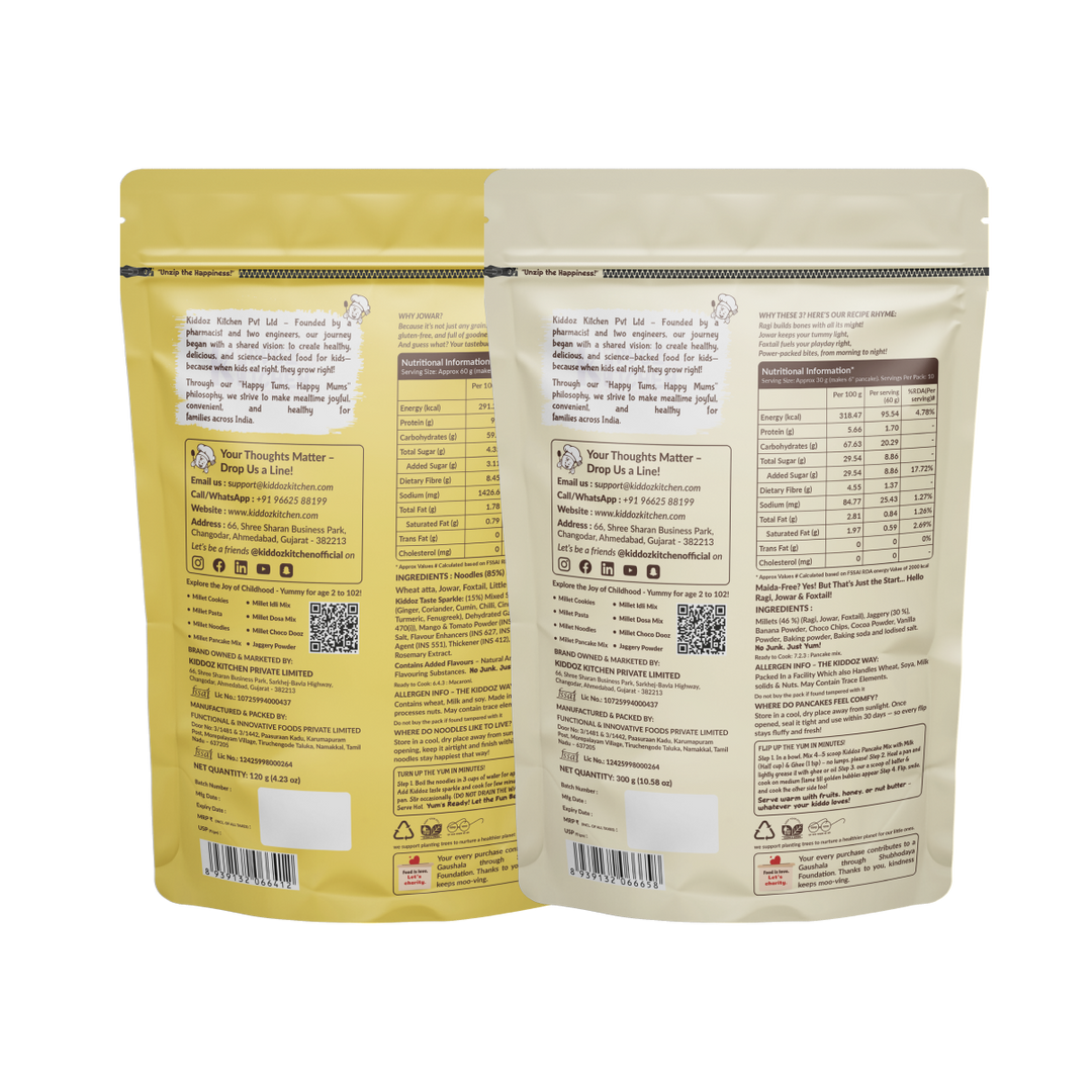 Instant Millet Noodles & Millet Pancake Mix  – 420g (120g + 300g)