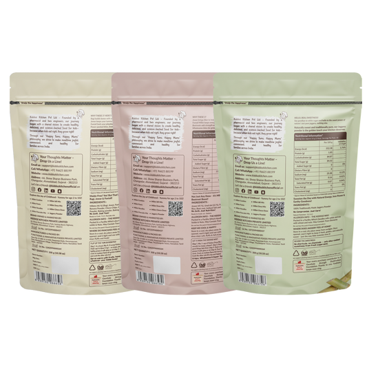 Millet Pancake Mix, Millet Dosa Mix & Jaggery Powder - 900g (300g + 300g + 300g)