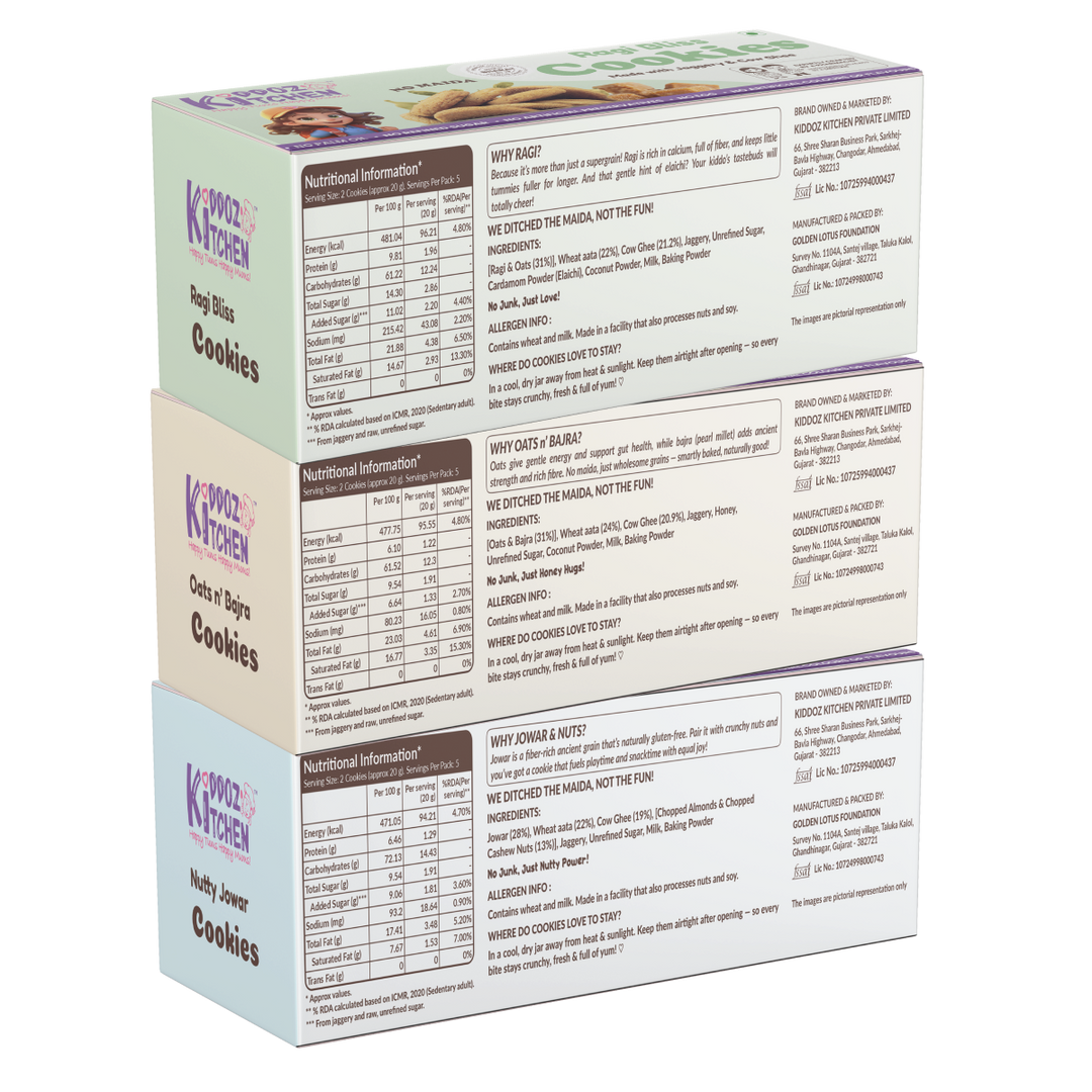 Ragi Bliss, Oats n’ Bajra & Nutty Jowar – 300g (3x100g)