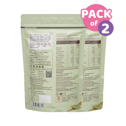 Kiddoz Kitchen Jaggery Powder – Natural Sweetener | Made from Pure Sugarcane | No Chemicals | Unrefined & Wholesome – Pack of 2 - 600g (2x300g)