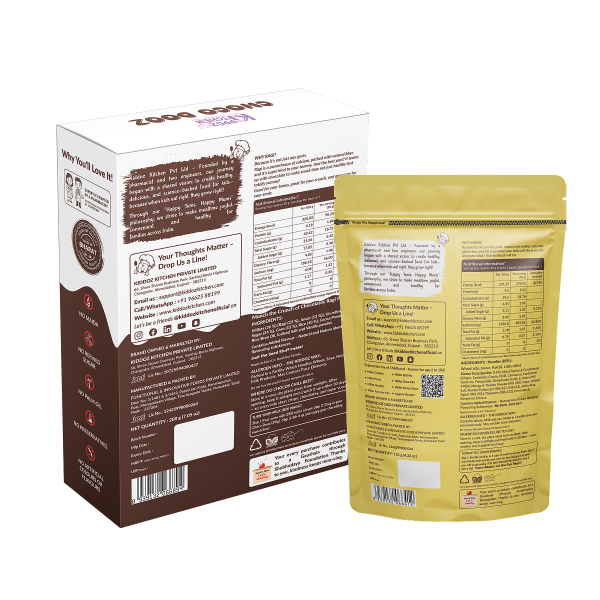 Choco Dooz & Instant Millet Noodles Combo - 320g (200g+120)