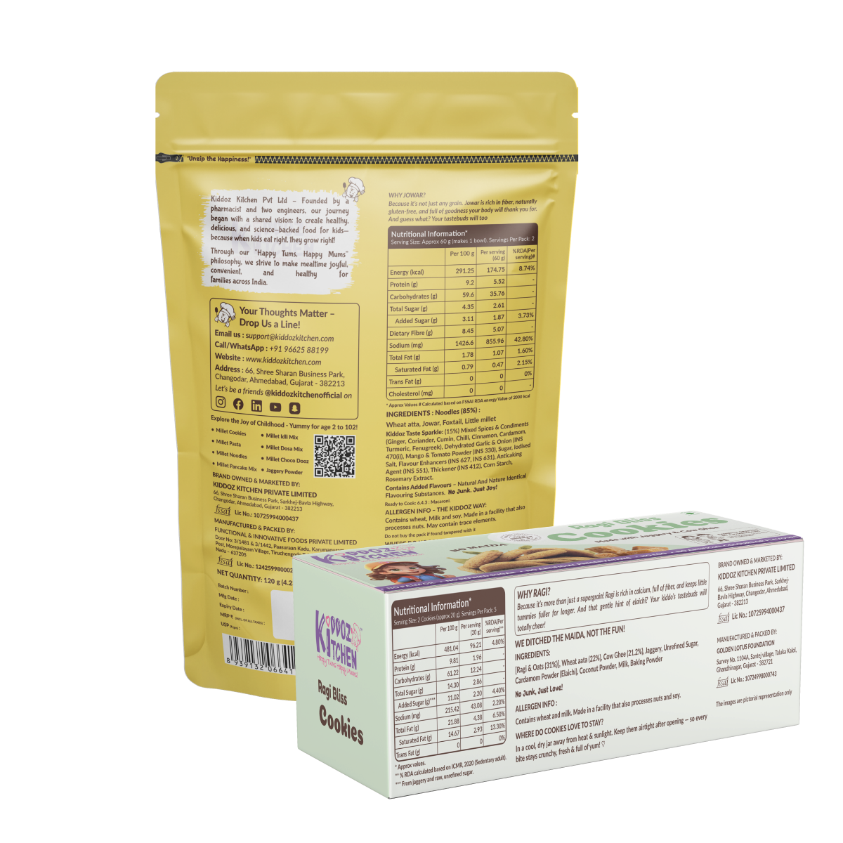 Instant Millet Noodles & Ragi Bliss Cookies - 220g (120g + 100g)