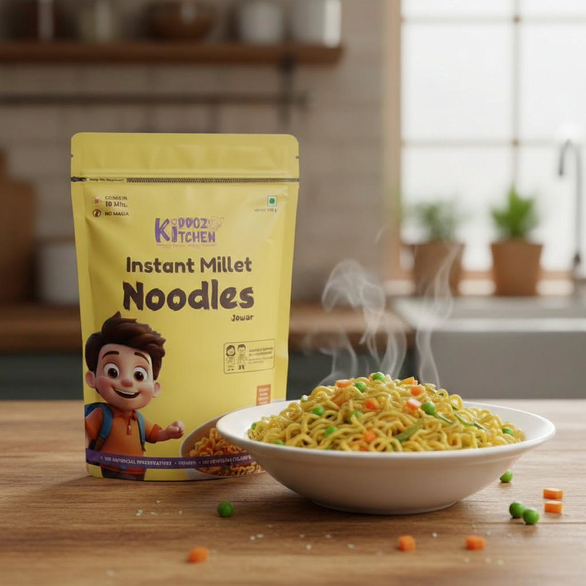 Instant Healthy Millet Noodles | Jowar  Pack of 2 - 240g (2x120g)