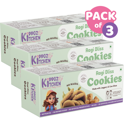 Ragi Bliss Millet Healthy Cookies Pack of 3- 300g (3x100g)