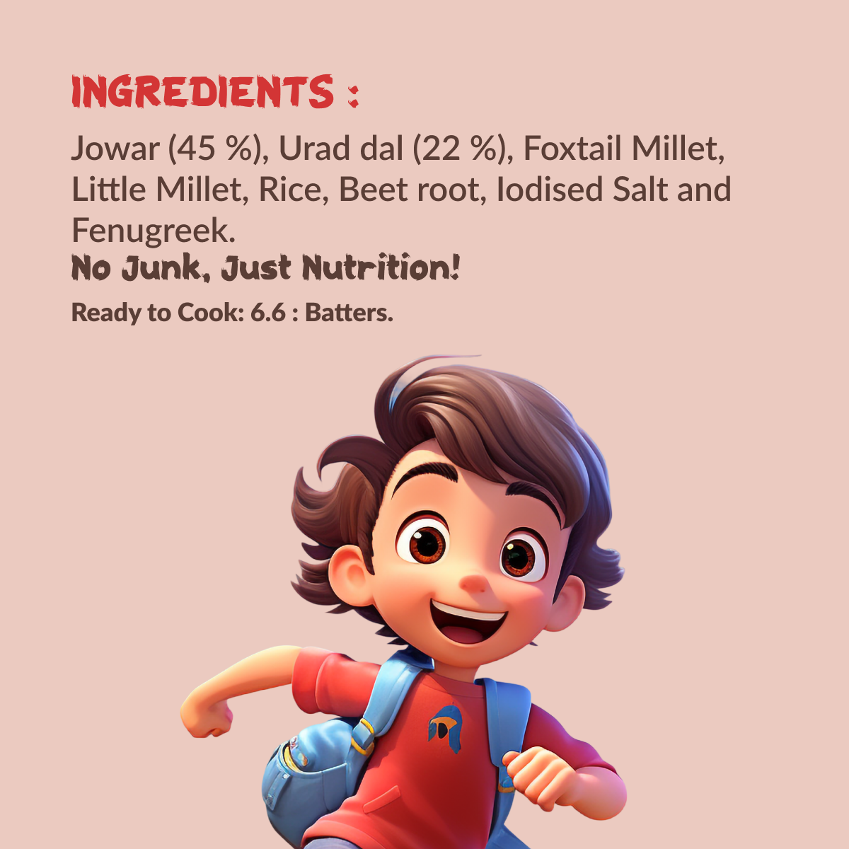 Multi Millet Dosa Mix – Beetroot (300g)