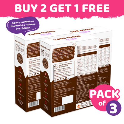 Ragi Choco Dooz – Chocolate Ragi Cereal – Buy 2 Get 1 FREE | Limited Stock Clearance (Pack of 3 - 600g (3x200g))