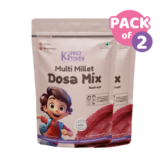 Multi Millet Dosa Mix – Beetroot Pack of 2- 600g (2x300g)